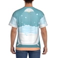 thumbnail image 2 of Naloa Bathtub with Soap Bubbles Men's T-Shirt Sport T-shirt Men's Basic Tee Casual Men's Shirt, Round Neck, Short Sleeves - Large, 2 of 5