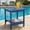 Blue-1Pack, variant on DEAUL 2 Tier Adirondack HDPE Outdoor Side Table, Square All Weather Patio End Table for Deck Garden Pool, Easy Assembly (1 Pack, Blue)
