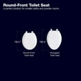 Hyten Elevated QuietClose RoundFront Toilet Seat in White