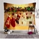 thumbnail image 1 of Tapiz de Navidad Árbol de Navidad Tela de Papá Noel Tela de pared Calcetines de Navidad Regalo de Navidad Tapiz colgante de pared brillar Hogar, 1 of 4