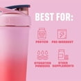 thumbnail image 4 of BlenderBottle Strada Sleek Shaker Cup Botella de agua aislada de acero inoxidable con batidor de alambre, 25 onzas, Flamingo Ombre, 4 of 5