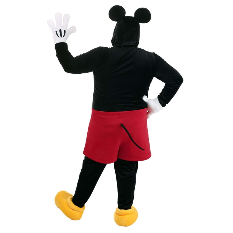 Adult Deluxe Mickey Mouse Costume, Men's, Size: Small, Red