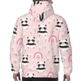 thumbnail image 7 of Kdxio Cute Cartoon Panda Print Mens Casual Hooded Collar Drawstring Hoodies Pullover Sweatshirts Casual Long Sleeve Shirts-X-Large, 7 of 7