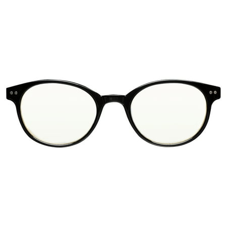 Flower Eyewear Handmade BlueLight Blocking Computer Glasses, Black