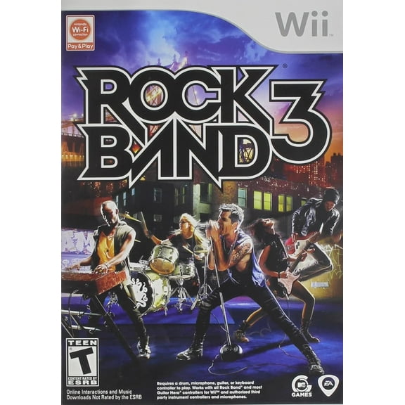 Restored Rock Band 3 Nintendo Wii Game Only (Refurbished)