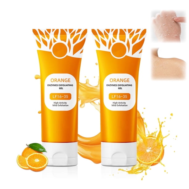 Gel exfoliante Miehoous Orange para rostro y cuerpo 100g x2