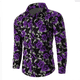 thumbnail image 4 of Camisa informal novedosa con estampado de rosas para hombre, con estampado de San Valentín, para uso diario, con solapa, manga larga, color rojo, tallas S a 5XL, envío rápido, 4 of 5