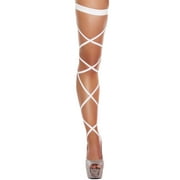 Women Sexy Elastic Hollow Non-Slip Bandage Leg Wraps Stocking for Raves