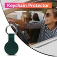 thumbnail image 2 of Sywqhk Funda protectora de silicona para Apple Airtags Locator Cover Case (Verde), 2 of 8