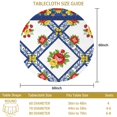 thumbnail image 3 of Pioneer Flower Floral Print Pattern Round Tablecloth 60 X 60 Inch, Wrinkle Resistant Wipeable Table Cloth for Kitchen Dining Picnic Patio Party, 3 of 6