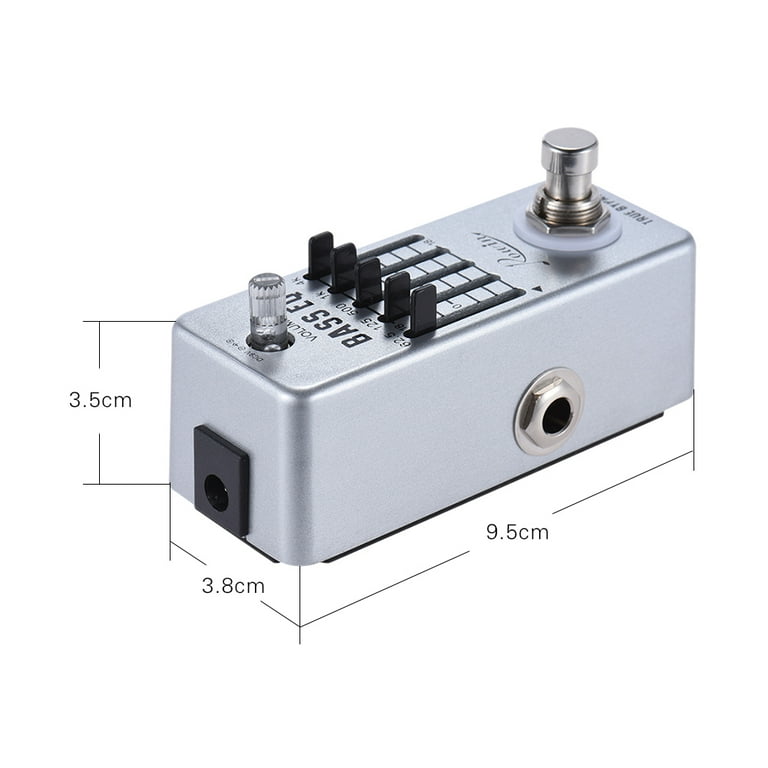 Rowin Bass Guitar Equalizer Effect Pedal 5-Band EQ Aluminum Alloy Body True  Bypass