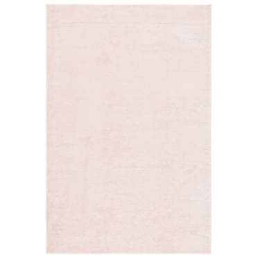 SAFAVIEH Revive Hyram Solid Polyester Area Rug, Pink, 9' x 12'
