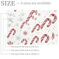 thumbnail image 2 of Christmas Candy Canes and Snowflakes Entryway Rug, 2x3 Area Rug Indoor Door Mat Non-slip Washable Floor Carpet Rug for Bedroom Office Dining Room Bathroom, 2 of 7
