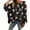 Black, variant on Women's Christmas Print Knitted Sweater Cardigan with Snowflake Pattern Fashion Long Sleeve Open Front Top for Holiday Season,Red,L
