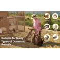 thumbnail image 3 of Outdoor Bunny Cage Chicken Coop Pet House Hutch for Rabbits With Waterproof Roof & Pull Out Tray, 3 of 7