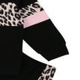 thumbnail image 5 of Toddler Baby Girl Sweatshirt Set Leopard Sweatpants 2PCS Outfits Black 4-5 Years, 5 of 5