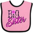 thumbnail image 3 of Inktastic Big Sister with Polka Dots Girls Baby Bib, 3 of 4