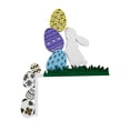thumbnail image 2 of 1 PC Easter Bunny Pushing Easter Egg Door Corner Decoration Diy Patchwork Decora Fun Easter Egg Door Corner Decoration Easter Bunny Egg Door Corner Decoration, 2 of 9