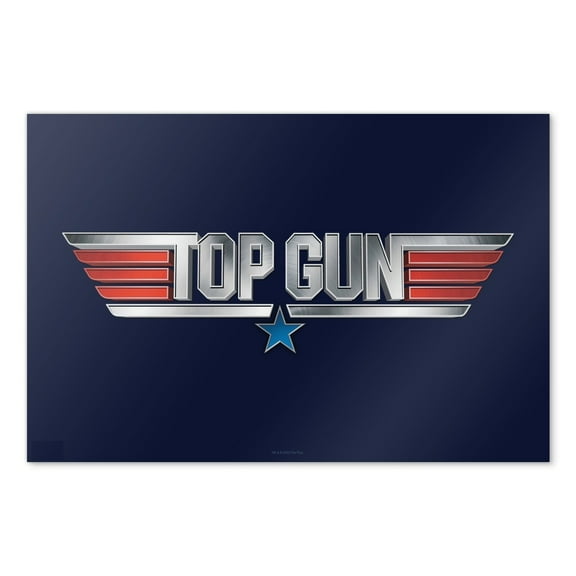 Top Gun Rendered Logo Wall Art Picture Paper Poster Décor Home Decoration