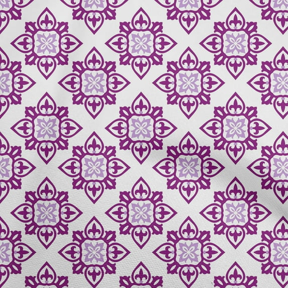 oneOone Cotton Cambric Plum Fabric Mosaic Diy Clothing Quilting Fabric Print Fabric By Yard 42 Inch Wide
