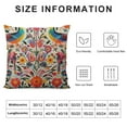thumbnail image 5 of JEUXUS  Mexican Design Colorful Pigeons Pheasant Pillow Case, 5 of 5