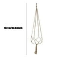 thumbnail image 5 of Fasiaou 6 Pack Plant Hangers Indoor Different Size Hanging Planter Basket Flower Pot Holder with Beads No Tassels 35"/41"/48", Large, Ivory, 5 of 8