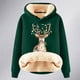 thumbnail image 4 of WILLBEST Sudadera de Mujer, Estilo Universitario, Cuello Redondo, Manga Larga, Talla Grande, con Estampado Navideño Mediana, 4 of 4