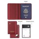 thumbnail image 2 of Funda para pasaporte Stouchi AirTag con RFID para mujer, piel roja, 2 of 7