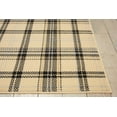 thumbnail image 4 of Nourison Grafix Plaid Cream/Black 5'3" x 7'3" Area Rug, (5x7), 4 of 7