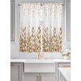 thumbnail image 2 of Eucalyptus Leaves Bathroom Window Curtain, Spring Plants Country Yellow Light Filtering Coffee Kitchen Curtains, Bedroom Living Room Curtains 2 Panel 84"x63", 2 of 6