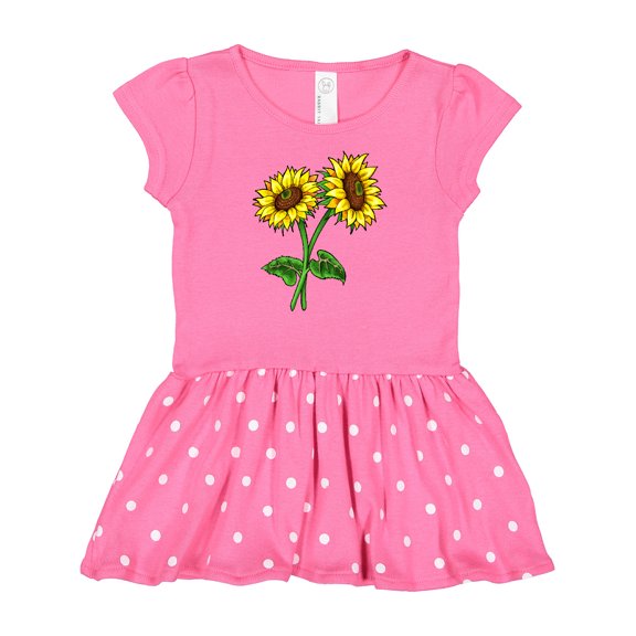 Inktastic Pair of Sunflowers Gift Baby Girl Dress