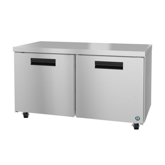 Hoshizaki UF60B Freezer, Two Section Undercounter, Stainless Doors