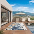 thumbnail image 2 of Blue Starfish Coastal Outdoor Rug 5x8 Ft, Non Slip Washable Area Rug, Eucalyptus Summer Nautical Shell Rustic Patio Rugs Carpet Runner, Large Floor Mat for Indoor/Outdoor Deck Porch Camping, 2 of 8