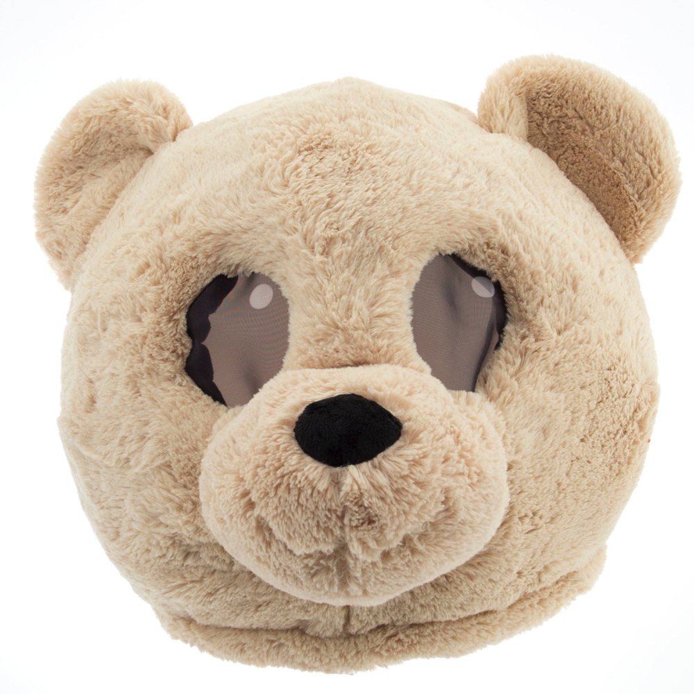 Tan Teddy Maskimal Adorable Large Plush Head Mask