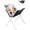 White, variant on Portable Folding Art Display Stand for Galleries & Studios, Functional Drying Rack for Canvas, Posters, Artwork, Prints, and Panels, Black