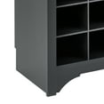 thumbnail image 3 of Prepac Wide Hall Tree And Bench With Shoe Storage, Black, 3 of 11