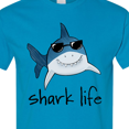 thumbnail image 4 of Inktastic Shark Life Fun Shark with Sunglasses T-Shirt, 4 of 5