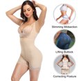 thumbnail image 4 of Full Body Shaper for Women Tummy Control Shapewear Waist Trainer Compression Girdle Thigh Slimmer Bodysuit Zipper Adjustable, 4 of 7