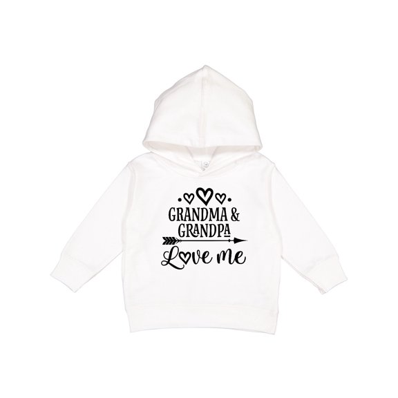 Inktastic Grandma Grandpa Love Me Arrow Toddler Hoodie