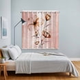 thumbnail image 5 of Curtains 84 Inches Long 2 Panels, Light Orange Spring Floral Grommets Window Treatment Curtain, Ombre Modern Art Vintage Thermal Curtains Drapes for Living Room/Bathroom, 5 of 9