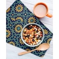 thumbnail image 3 of Vintage Floral Kitchen Dish Towels for Drying Dishes Set of 3, Country Flowers Abstract Art Blue Yellow Waffle Weave Microfiber Hand Tea Bathroom Towels Quick Dry & Absorbent Towel 12x12, 3 of 7