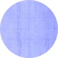 thumbnail image 1 of Ahgly Company Indoor Round Abstract Blue Modern Area Rugs, 4' Round, 1 of 4