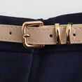 thumbnail image 4 of Womens Fashion Dressy Shorts Belted High Waisted Shorts Loose Casual Work with Pockets Navy L, 4 of 6