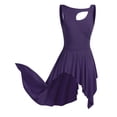 thumbnail image 5 of CHICTRY Womens Lyrical Dance Costume Cutout High Low Skirt Camisole Ballet Leotard Dress, 5 of 7