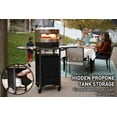 thumbnail image 3 of Solo Stove Pizza Oven Cart for Outdoor Pi Pizza Ovens | Portable Pizza Oven Table, Compatible with the entire Pi family, Locking Wheels, Foldable Shelves, Steel, Height: 35.75 in, Weight: 43 lbs, 3 of 7