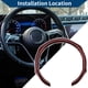 thumbnail image 3 of Funda para volante de fibra sintética Unique Bargains, protector de volante de ABS para automóvil, 14.96" textura de fibra de carbono, 1 Pc, 3 of 6