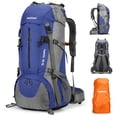 thumbnail image 1 of Mochila de Senderismo King'sGuard 70L Impermeable para Campamento Azul Profundo, 1 of 6