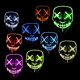 thumbnail image 2 of Halloween En Forma De V Brillante Máscara Fiesta Cosplay Luz De Neón Fluorescente Led Fría, 2 of 4