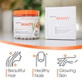thumbnail image 3 of The Genius Brand Genius Beauty - Natural Beauty Vitamins for Hair, Nail & Skin Support - Healthy Glow Formula - Supports Joints & Immune Function - 60 Capsules, 3 of 9