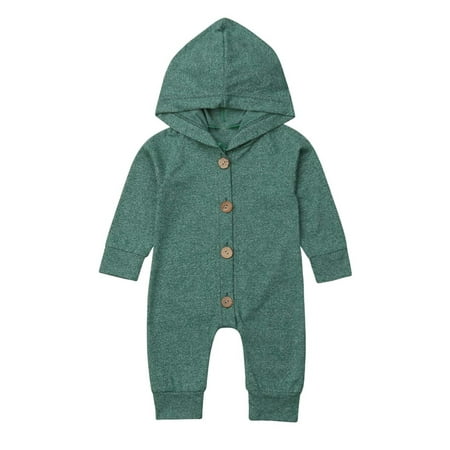 

VIKING GLORY Winter Infant Baby Boy Girl Cotton Hooded Romper Jumpsuit Clothes Outfit